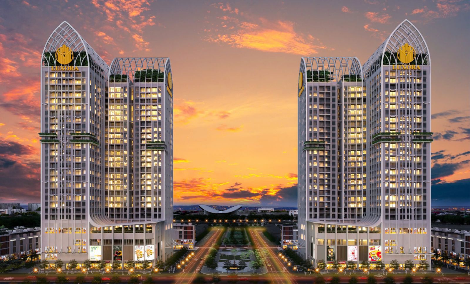 phối cảnh chung cư luxora bắc giang